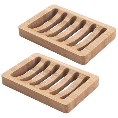 China High quality handmade wood soap dish bottom hollowed-out wooden soap box Te koop