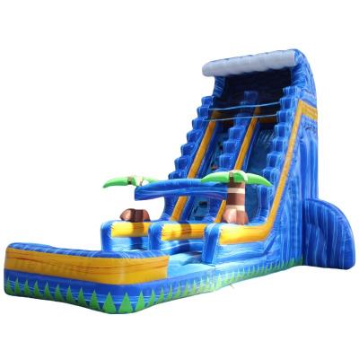 China Slide de piscina inflável de cor personalizada Slide de água de 25 pés para atividades ao ar livre à venda