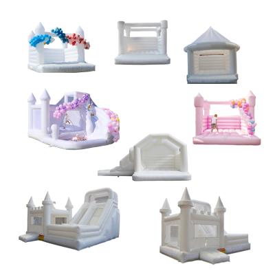 Cina CE Blower Incluso Mini White Bouncer Inflatabile Jumping Castle per il noleggio di festa in vendita