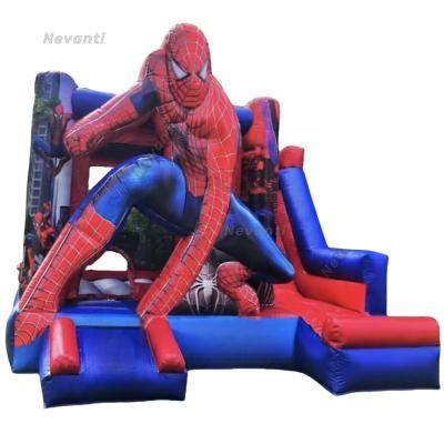 China 1HP-2HP Blower Customized Inflatable Spider-Man Jumpers with Fire-Retardant Advantages for sale