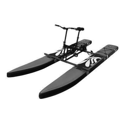 China Maximale capaciteit 100-500 kg Trendy opblaasbare zwevende één zittende Sea Cycle waterfiets Te koop