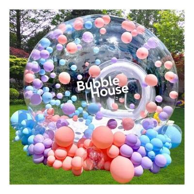 Chine Groupe D Ballons gonflables en PVC Maison pour enfants Fête dans le dôme d'igloo de cristal clair à vendre