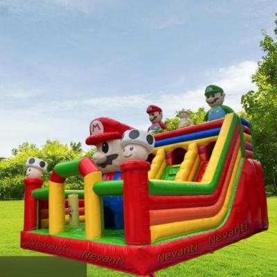 China Modern Inflatable Mario Castle Commercial Bounce House with Bag Accessory for sale