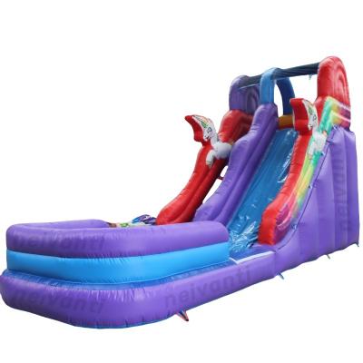 China Customized Color Outdoor Inflatable Giant Water Slide for Outdoor Entertainment for sale