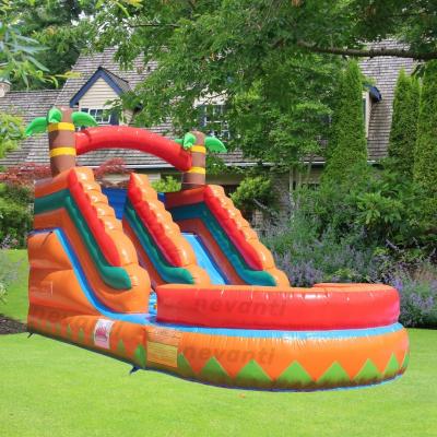 China Best Seller Inflatable Water Slide for Kids Max Capacity ＞500kg Orange and Pink Color for sale