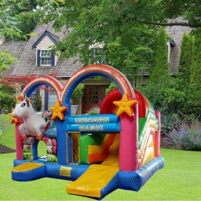 China 14 Years Up PVC Inflatable Castle with Blower Light Colored Bounce House Bouncie Castle/Pool for sale