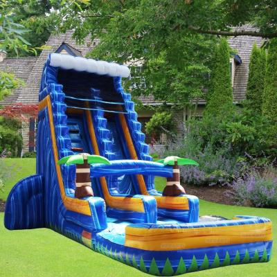 China Outdoor Inflatable Water Slides for Fun and Adventure Allowable Passenger 10 for sale