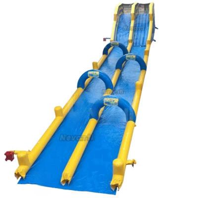 China Customized PVC Summer Pool Dual Water Slides for Adult Inflatable Backyard Fun for sale