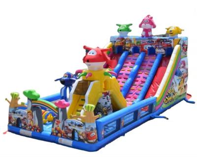 Chine Thème jungle et requins Unisexe gonflable saut à l'air Jumping Castle Jeux avec Pool en ligne à vendre