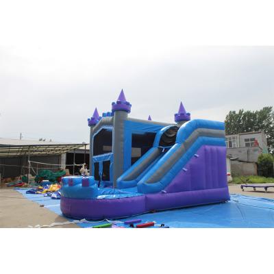 China Block Jumping Castle Inflatable Bouncy Castle Slide with Customized Color Combinations for sale