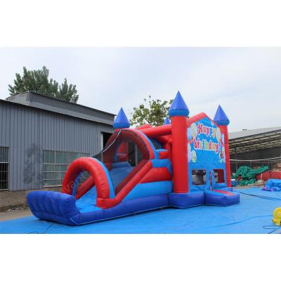 China 8-13 jaar oud Upgrade naar onze aangepaste grootte opblaasbare Bouncer Castle Slide Combo Te koop