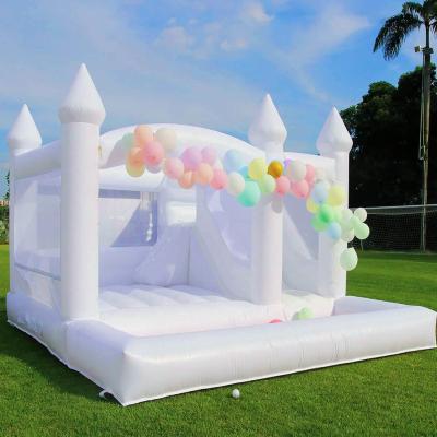 China White Castle Bounce House White Bounce Castle with Customized Color and Repair Kit Accessory for sale