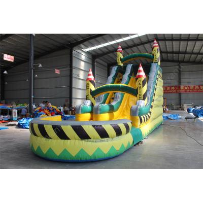 China Tamaño personalizado tobogán de agua inflable para adultos comercial patio trasero niños tobogán de piscina en venta