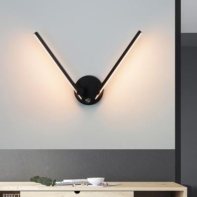 China Modern Sliding Swing Arm Wall Light For Living Room Home Bedroom Reading Study Touch Decorative Dimmable Switch for sale