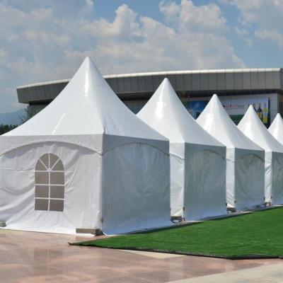 China Luxury Hot Outdoor Event 4*4 Party Advertising Pagoda Wedding Tent With Conditioner for sale