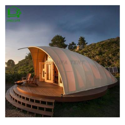 China 2021 new design 10*14m UV-resistant outdoor waterproof glamping luxury safari desert hotel resort house tents for sale