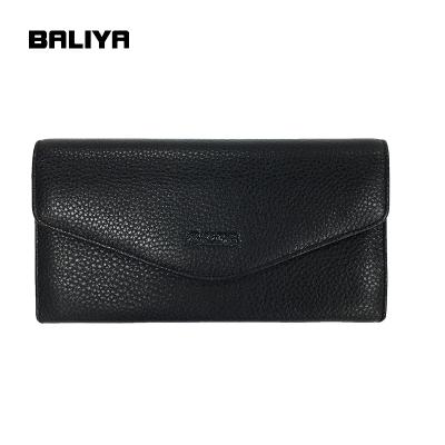 China BALIYA Waterproof Zipper Man Long Wallet Men Purse Bag Men Long Wallet Leather for sale