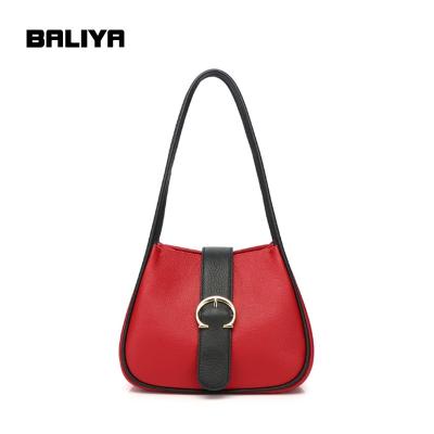 China Fashion BALIYA Wholesale OEM Luxury High Quality Genuine Leather Bags Women Handbags for sale