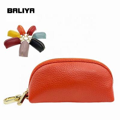 China Fashion BALIYA Hot Sales Small Size Ladies Genuine Leather Coin Purse For Women Classic Wallet for sale