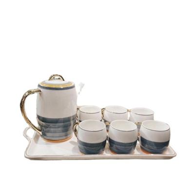 China Viable Afternoon Tea Sets Modern Design Japanese Style Porcelain Fine Royal Wholesale Tea Set For Restaurant for sale