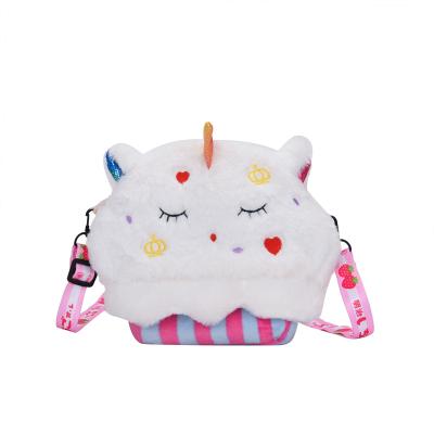 China Baby Accompany 2021 New China Factory Direct Sales Plush Toy Cartoon Cute Multifunctional Backpack Children's Bag Unicorn Unicorn for sale