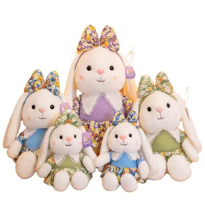 China Baby Accompany Bunny Toy Party Rice Tea Bunny Plush Toy Stuffed Plush Doll 2021 Best Gift Unisex Birthday Wedding Animal for sale