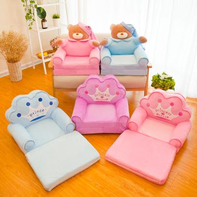 China Safe And Comfortable And Lovely Animal Portable Plush Toy Sofa Baby Cartoon Shape Lazy Sofa Kids Sofa for sale