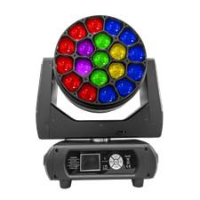 China 19X60W RGBW LED Zoom Moving Head Light Wash Beam Iluminación para el escenario en venta