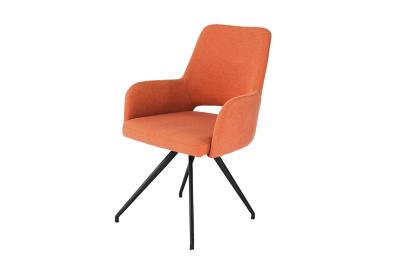 China Comfortabele metalen raam eetkamer stoelen OEM stapelbare buiten fauteuils Te koop