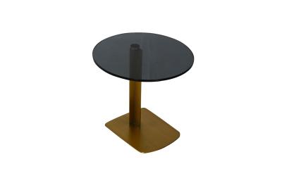 China Mesa de comedor redonda negra Base metálica Restaurante Mesa de comedor OEM Para uso en interiores en venta