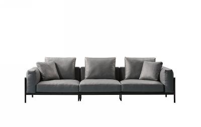 China OEM halfledersofa set klassiek woonkamermeubilair bank Te koop