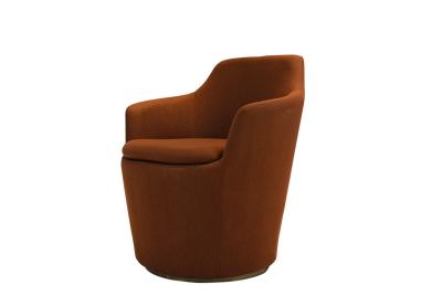 Κίνα ODM Single Swivel Sofa Chair Fabric Metal Base Single Seat Sofa (Μια θέση για έναν ή δύο καναπέδες) προς πώληση