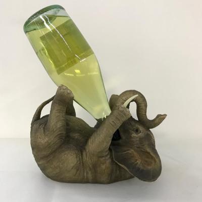 China China Polyresin Animal Elephant Wine Racks, Elephant Shape Wine Rack, Resin Wine Rack for sale