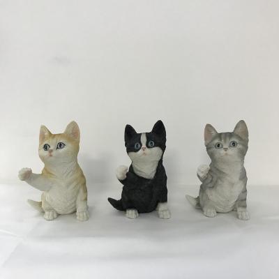 China China Polyresin Decorative Cute Cat Figurine, Resin Cat Model, Polyresin Cat Sculpture for sale