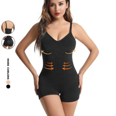 China Antibacterial Women Slimming Body Shaper Body Shaper Plus Size Skin-firendly Fajas Waist Trainer Shorts Shapewear Tummy Control Jumpsuit for sale