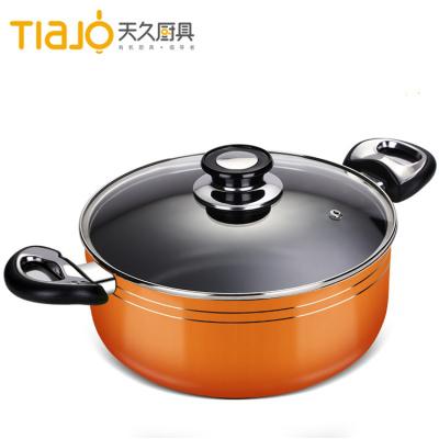 China Viable hot sale high quality promotional kitchenware cookware sauté pan with glass lid for sale