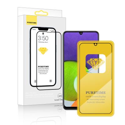 China For Galaxy F22 Dirt Resistant Screen Protector For Samsung F22 Full HD Glue 9H Clear Tempered Glass Phone Screen Protectors Wholesale for sale