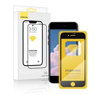 China For iphone Se PURETIME Mobile Phone Screen Protector For iPhone Se SE SE2 SE3 Hardness 9H HD Clear Tempered Glass Phone Screen Protectors Wholesale for sale