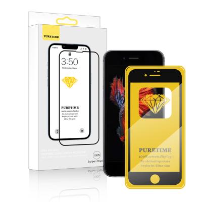 China For iphone 6s plus Cell Phone Screen Protector For iPhone 6 plus 9H Wholesale Full HD Glue Clear Tempered Glass Phone Screen Protectors for sale