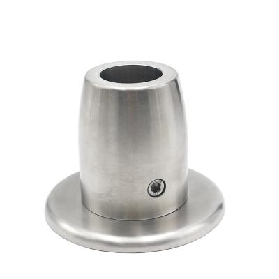 China Bus Subway Stainless Steel 32mm Fasteners Mounting Anchors Railing Base Plate for sale