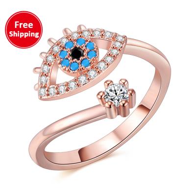 China Creative fashion devil's eye Ring European and American jewelry fashion jewelry factory wholesale for sale