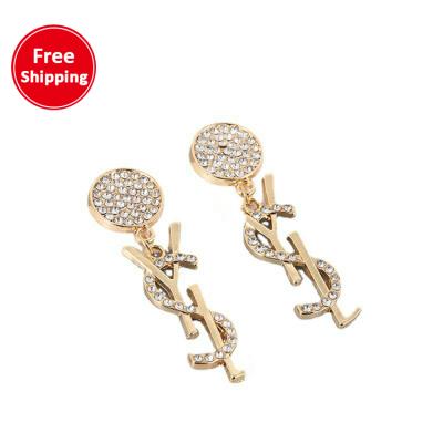 China Fashion 925 Needle Y Version High Home Letter Silver Stud Earrings Fashion Earrings for sale