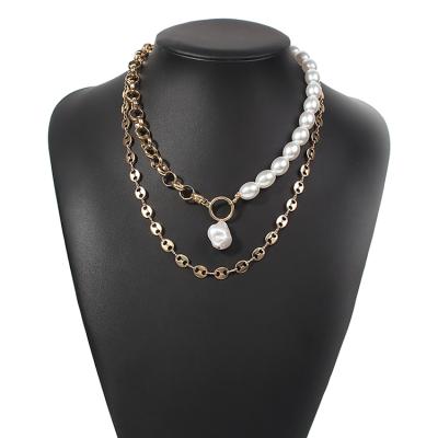 China Fashion European and American border fashion creative multi-layer pearl necklace for sale