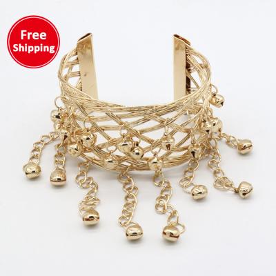 China New Style Bell Dance Arm Belly Chain Belly Dance Costume Accessory Bracelet for sale