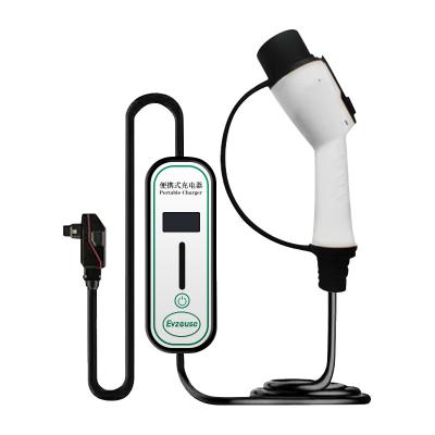 China ningbo home ac type 2 level 3 220v electric vehicle charger price car portable fast ev charging power station 16A Portable Ev Charger for sale