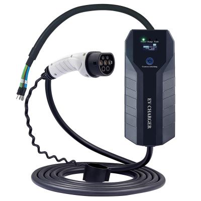 China 7kw 32a mobile car charging station portable ev charger 32A Portable Ev Charger - B04 for sale