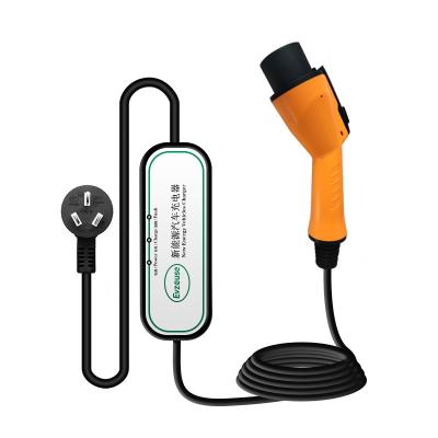 China weyu ev charging 2kw ev ac charging station type1 level 2 portable ev charger 16A Portable Ev Charger for sale