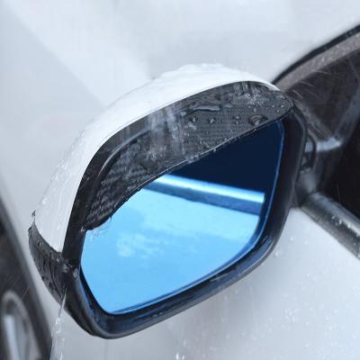 China China-chic Cheap New Carbon Fiber Side Mirror Sun Visor Car Accessories Rain Snow Guard Carbon Fiber Black Auto Eyebrow for sale