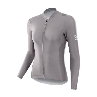 China Ciclismo cycling cycling knita ropa singlet shirts antibacterial long sleeve women 2021 new breathable road bike with back pockets for sale