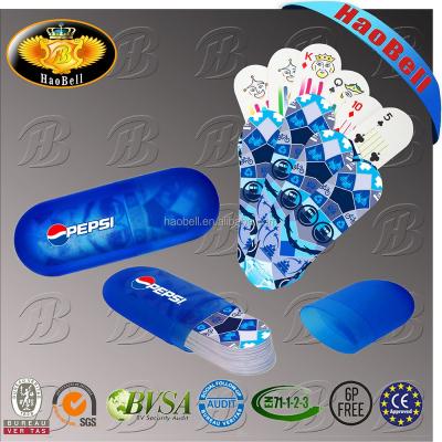 China Poker Paper Special Cards Paper Shape Oval Shape Playing Cards for sale